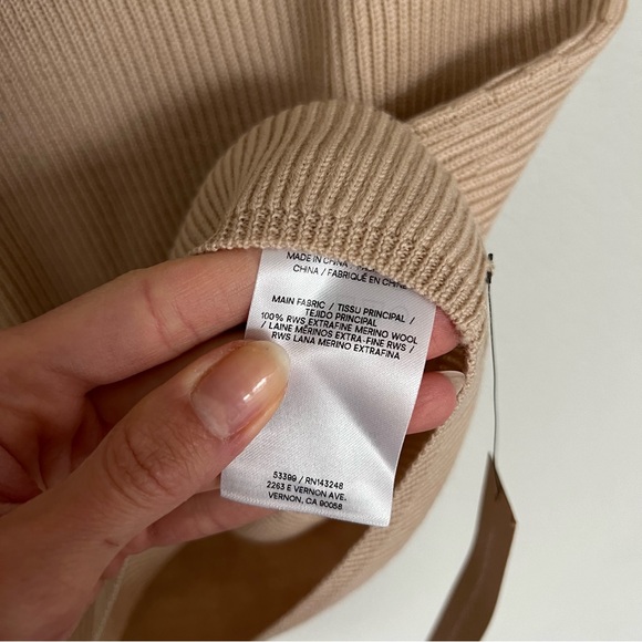 Reformation Jack Regenerative Merino Sweater Tank - Grand Cru - Picture 6 of 7